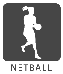 sport icon netball grey